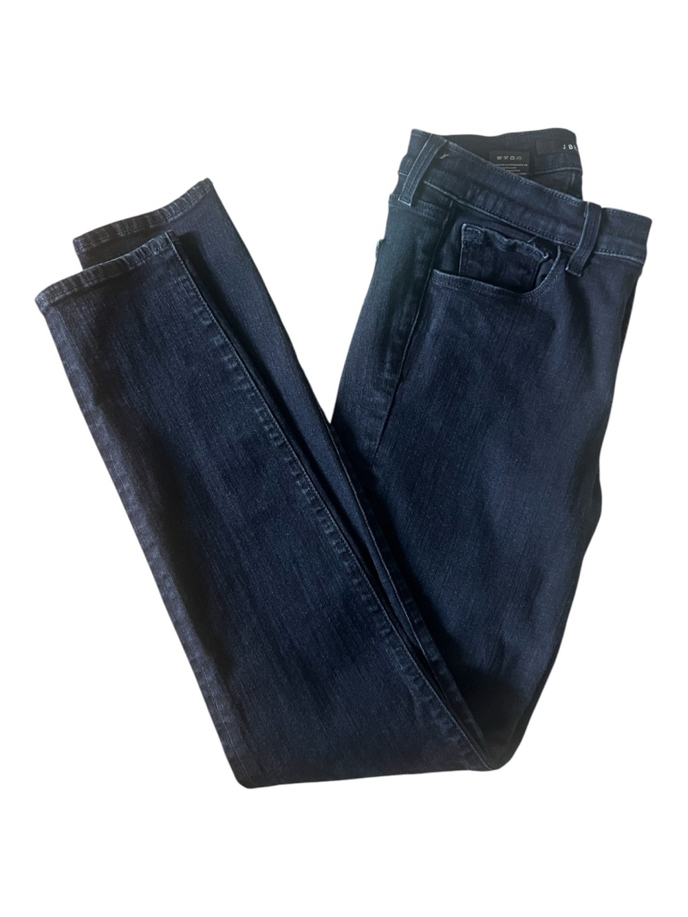J Brand Mid Rise Skinny Jeans Bluebird Dark Wash Stretch Denim, Size 28